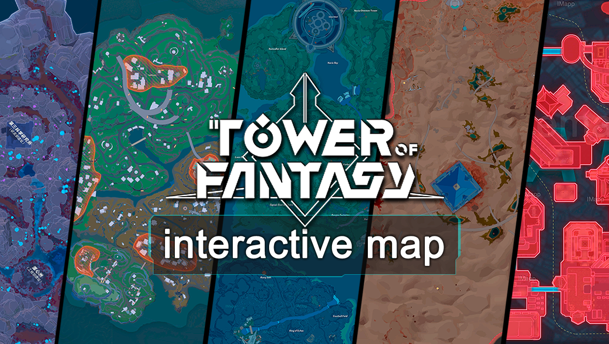 Mapa interativo da Tower of Fantasy: núcleos, baús e chefes [todos os  símbolos]
